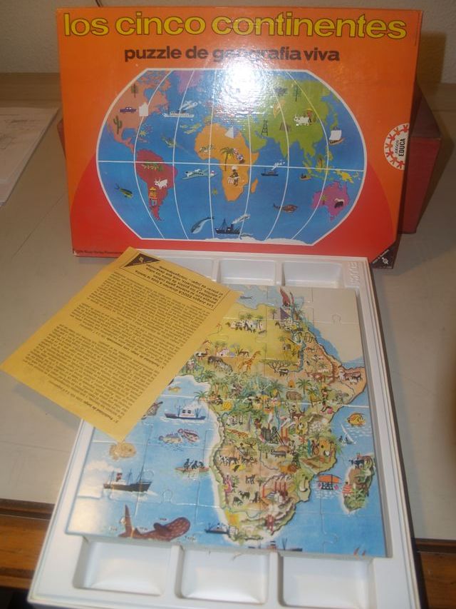 Los cinco continentes Puzle EDUCA ('70)