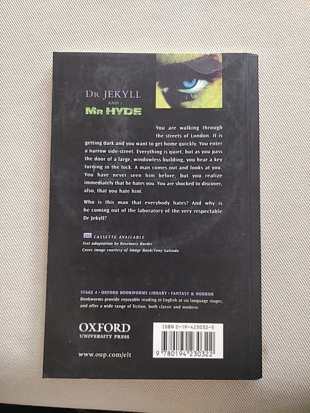 libro en inglés de Dr Jekyll and Mr Hyde