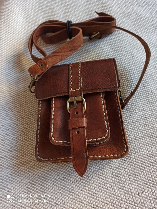 bolso de cuero. 