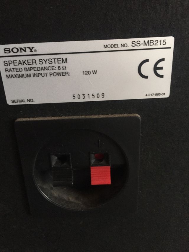 Pareja de altavoces sony 120w