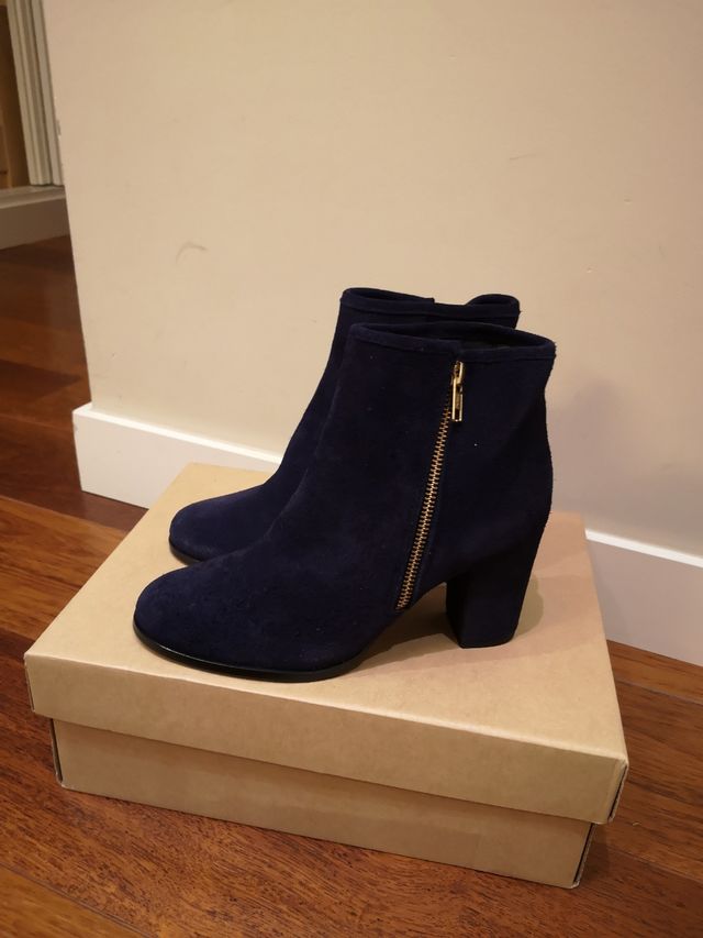 Botas serraje azul marino marca Bluegenex
