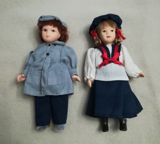 Familia de muñecos de cerámica