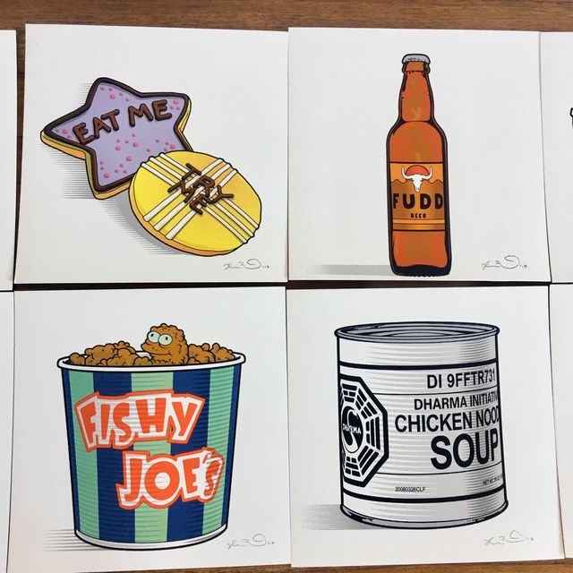 26 Láminas Fictional Food