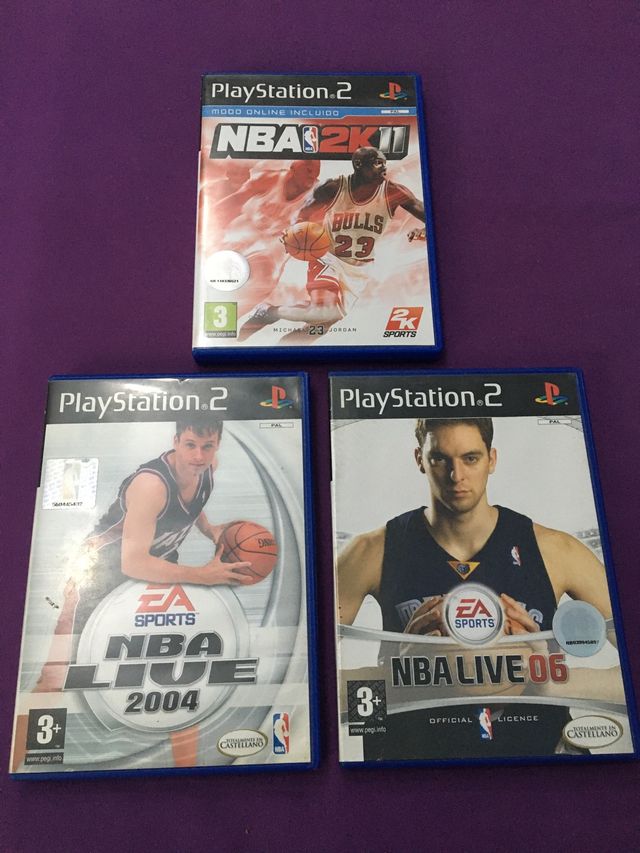 LOTE NBA LIVE PLAYSTATION 2 ( indivisible )