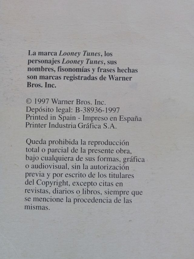 Cuento Warner Bross: Pato Lucas de gira por España