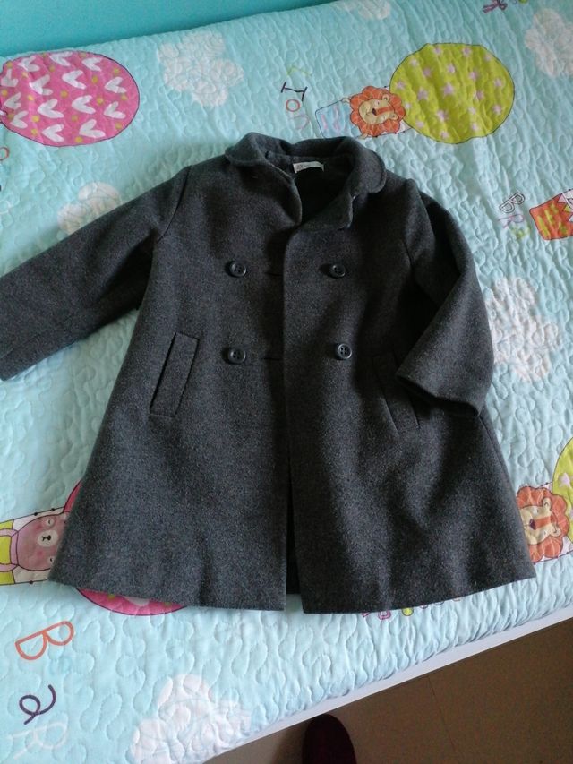 Abrigo de paño niña T3-4 (85-104 cm)