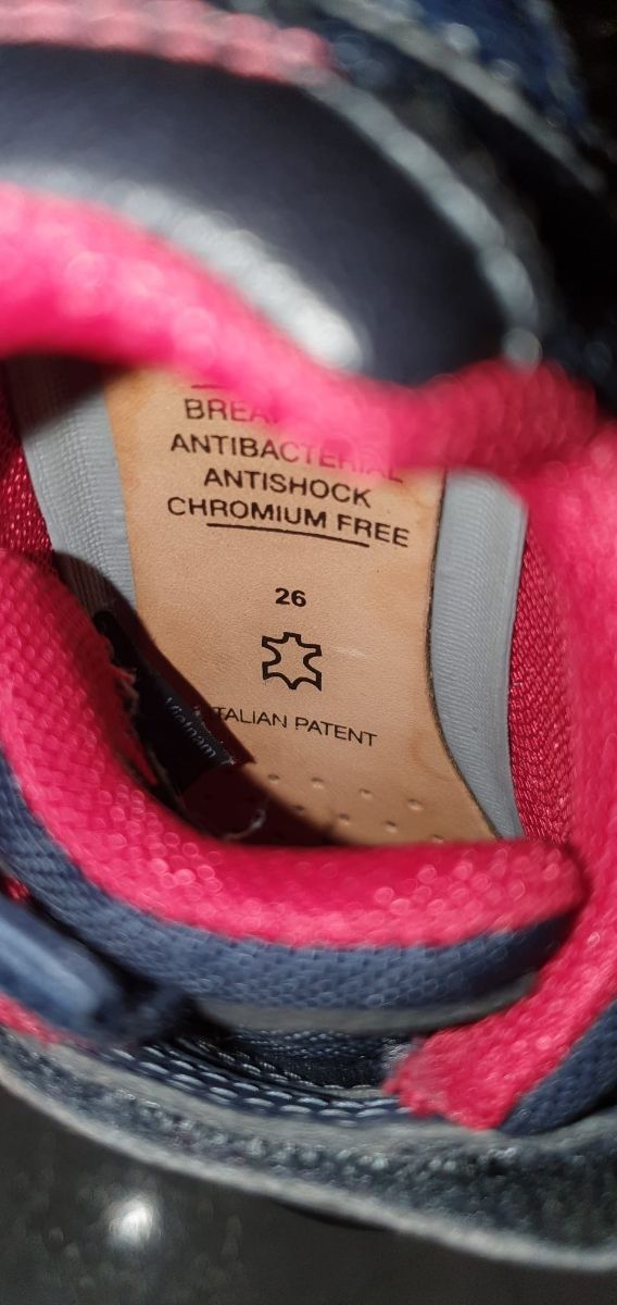 Zapatos piel deportivos Geox niño talla 26