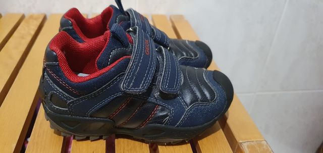 Zapatos piel deportivos Geox niño talla 26