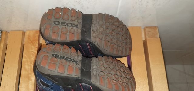 Zapatos piel deportivos Geox niño talla 26