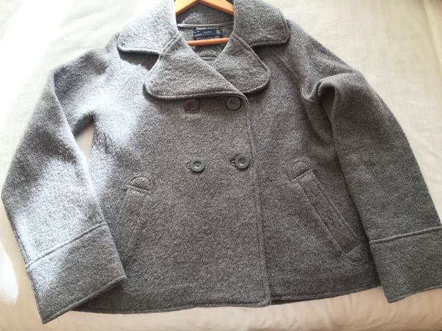 Chaquetón gris Zara