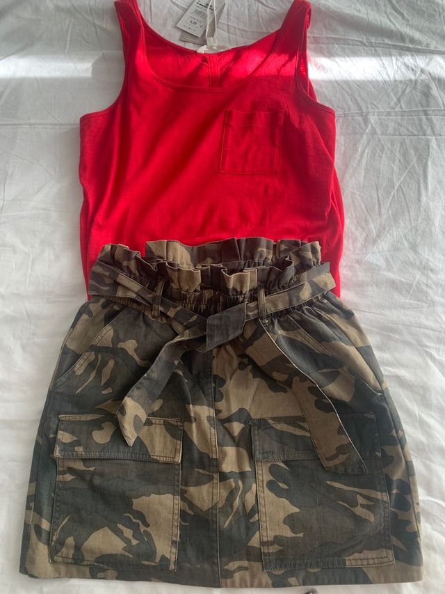 Conjunto falda y camiseta