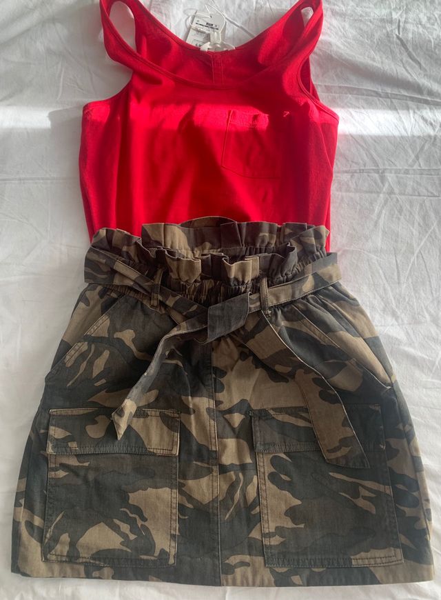 Conjunto falda y camiseta