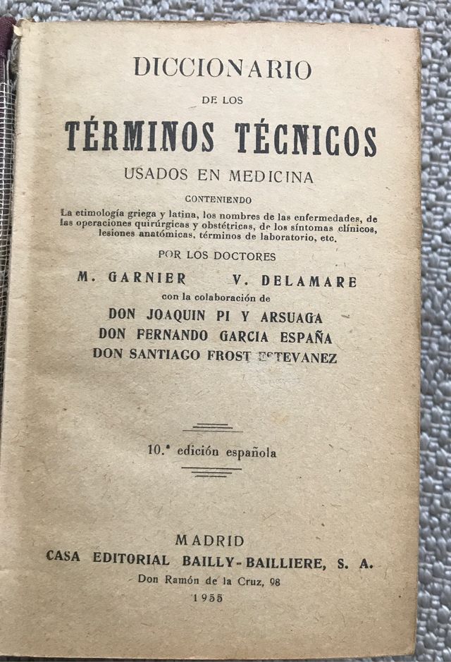 Diccionario de los términos técnicos de medicina