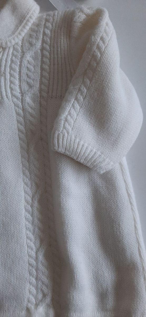 Abrigo punto y gorro 0-3 meses