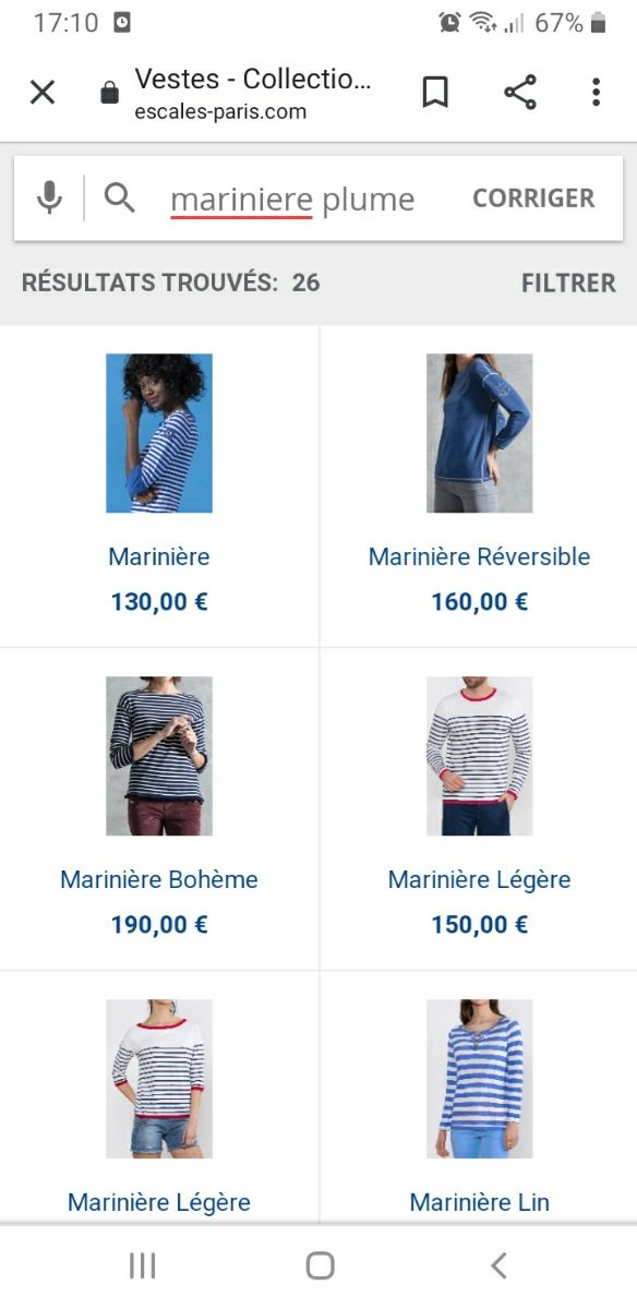 Escales Paris Jersey fino manga larga