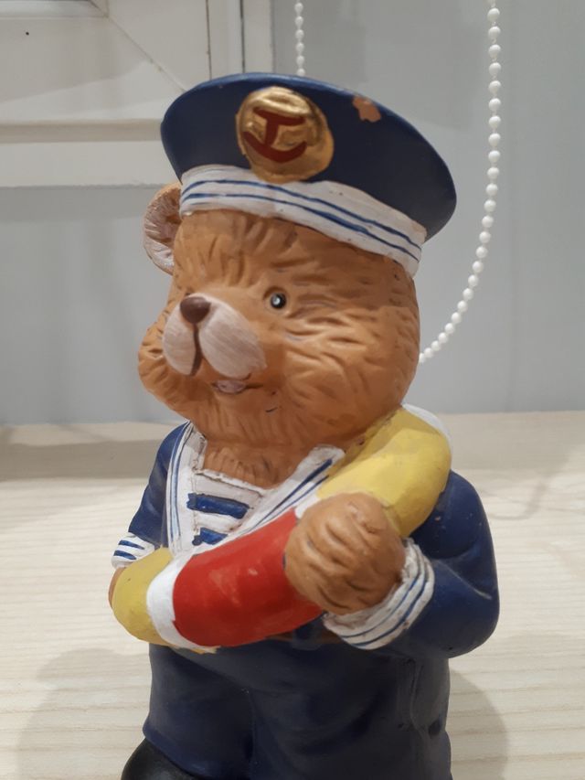 Hucha osito marinero de barro