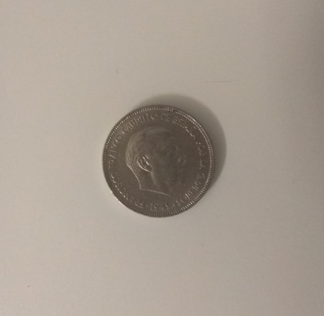 Moneda 5 pesetas. Francisco Franco Caudillo