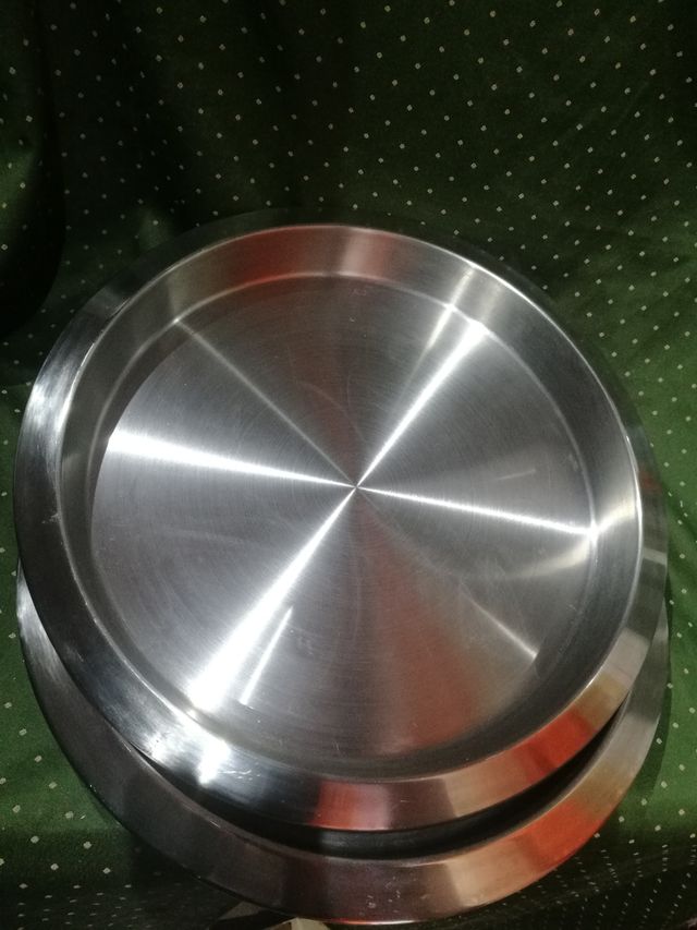 Bandeja acero inoxidable circular