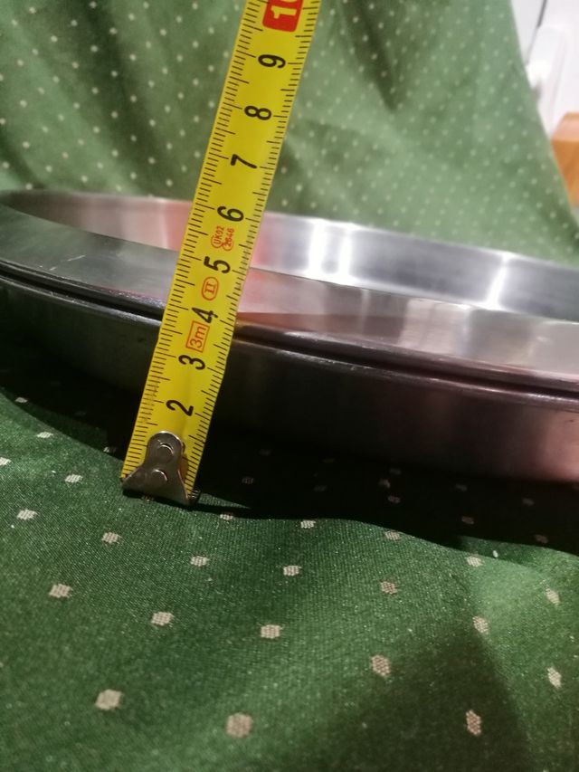 Bandeja acero inoxidable circular