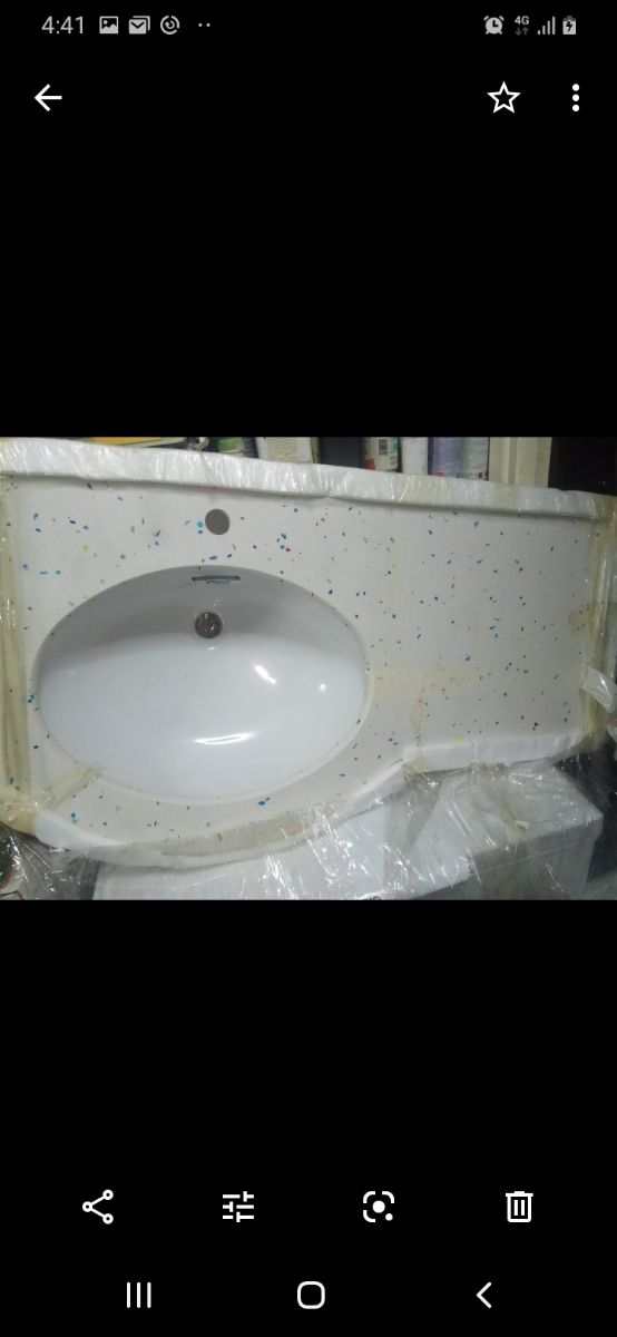 Encimera con lavabo baño