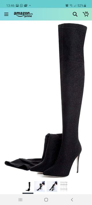 Botas mosqueteras calcetin lycra de segunda mano por 35 EUR en Jove en  WALLAPOP