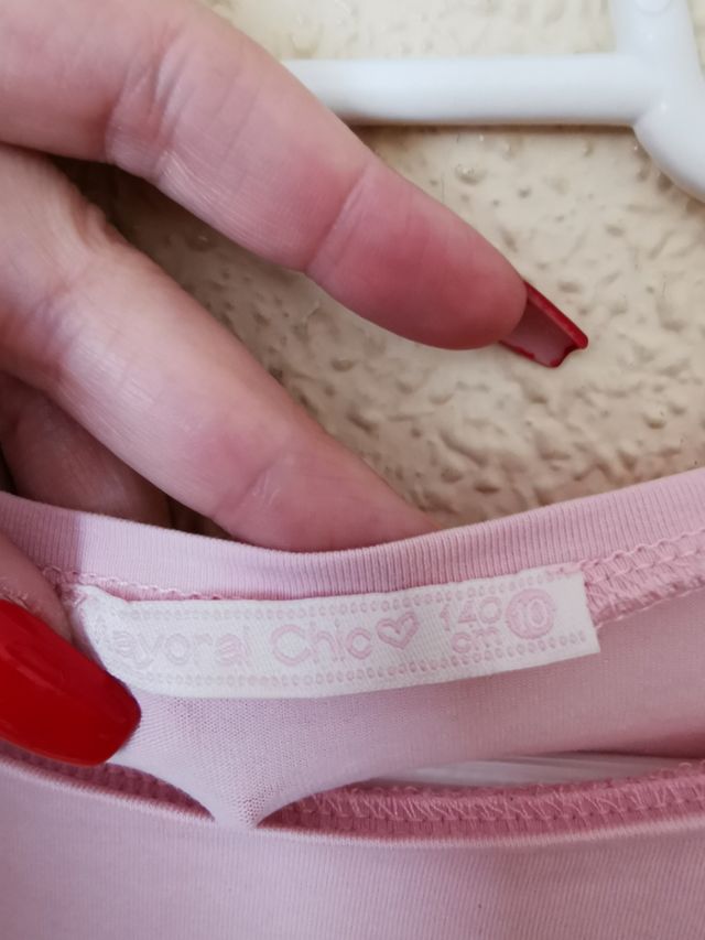 Camiseta niña talla 10 años de Mayoral.