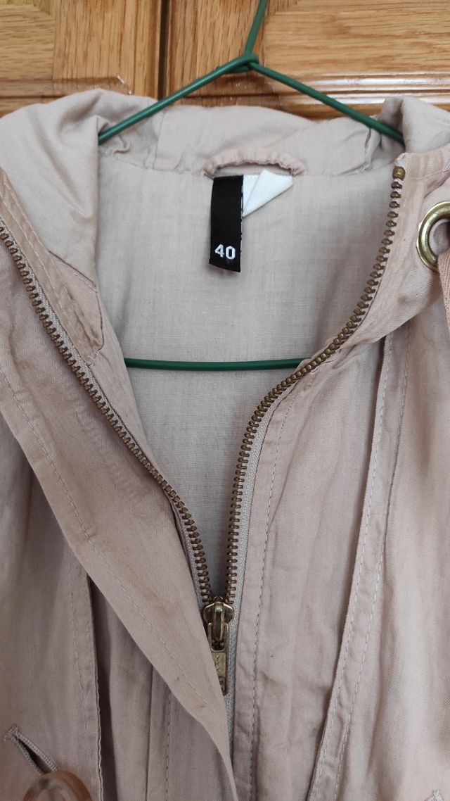 Gabardina/vestido beige