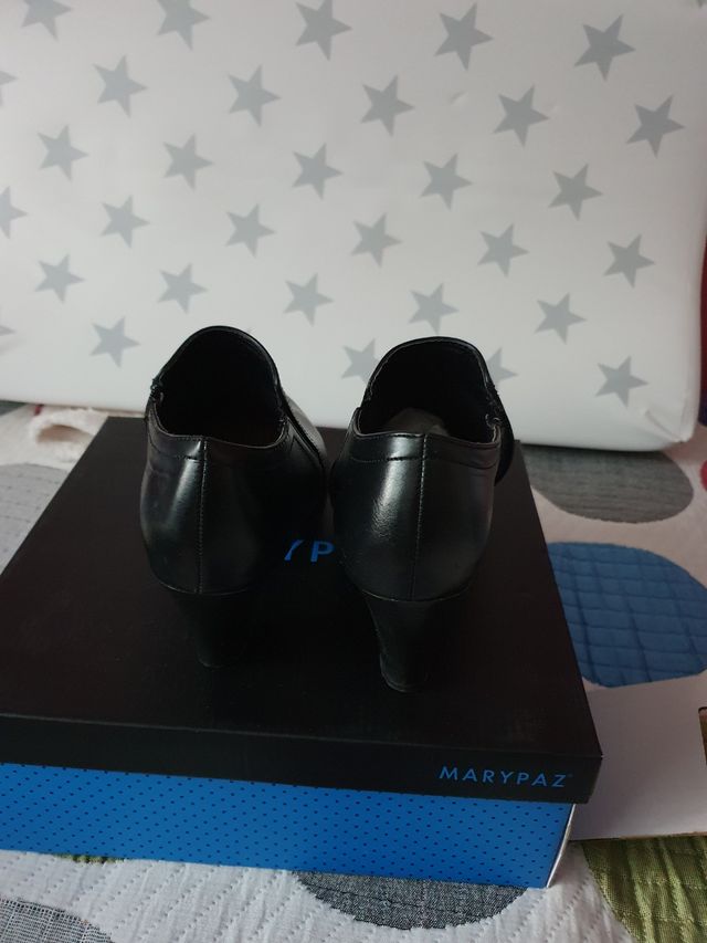 Botines tacón negro talla 38