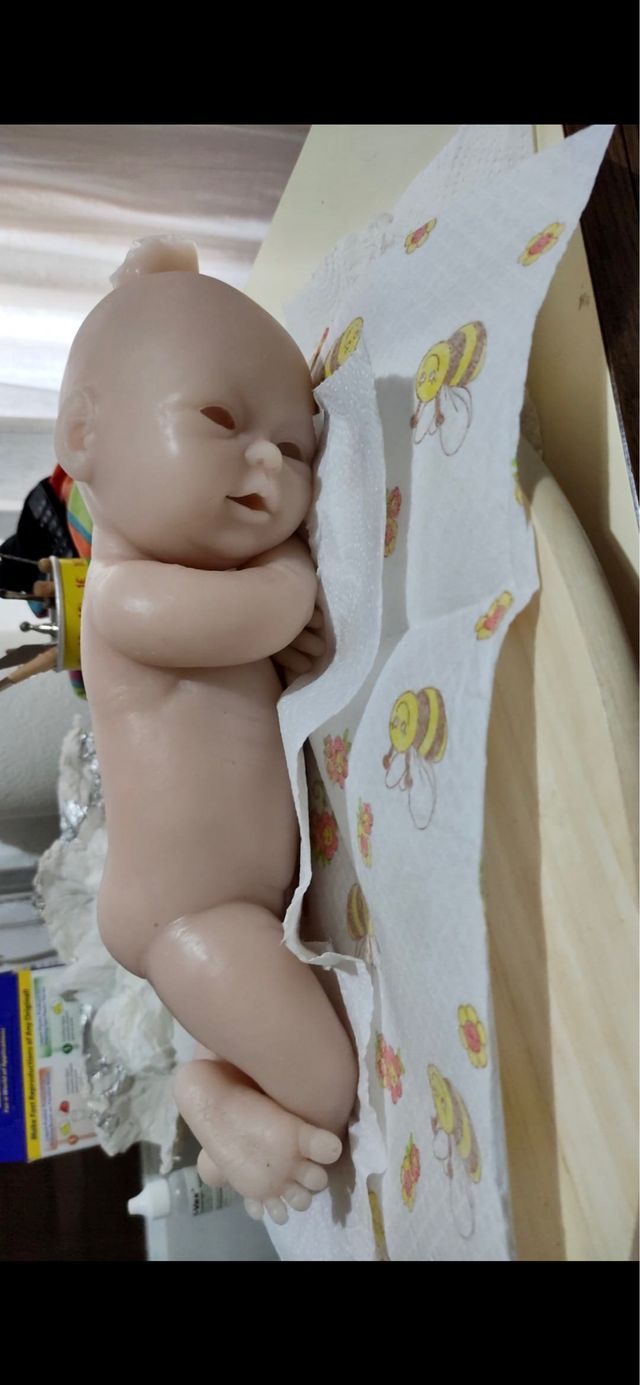 Reborn silicona en blanco 43 cm