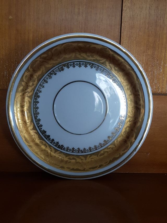 juego de 2 tazas y 2 platitos café 