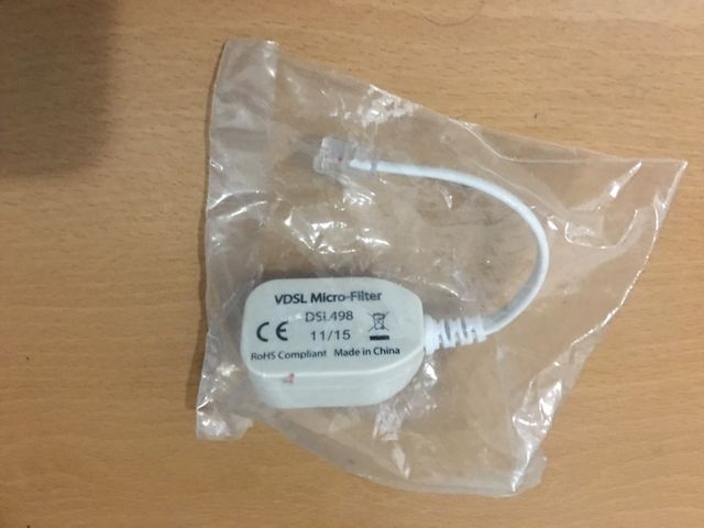 VDSL MICRO FILTER de teléfono estrenar