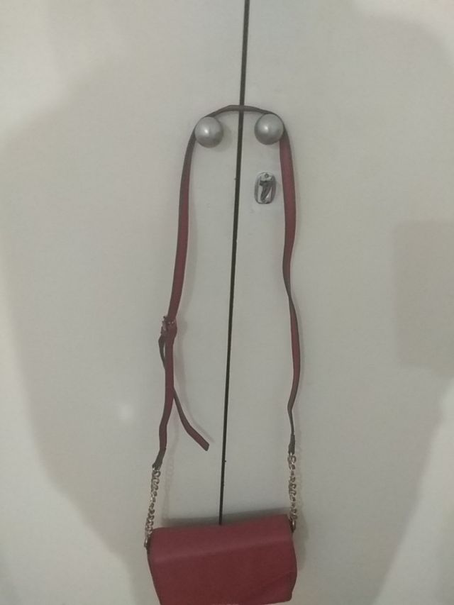 bolso plástico mango rojo