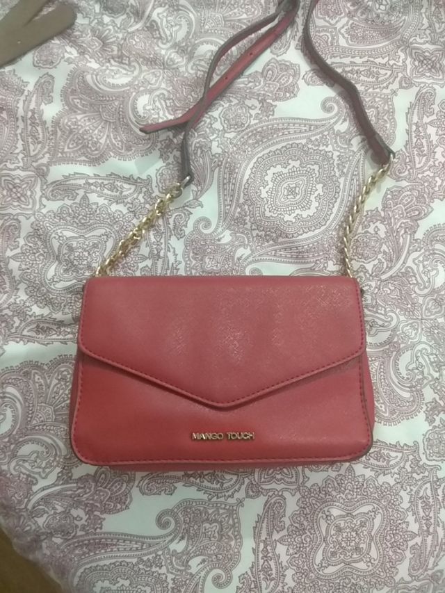 bolso plástico mango rojo
