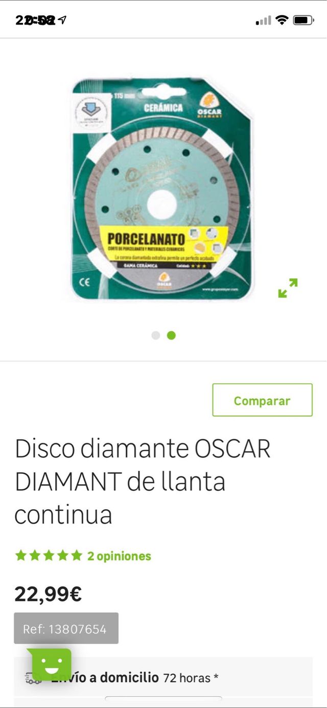 Disco para  porcelanato