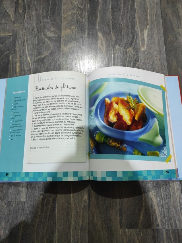 libro de recetas de comidas para bebes y niños