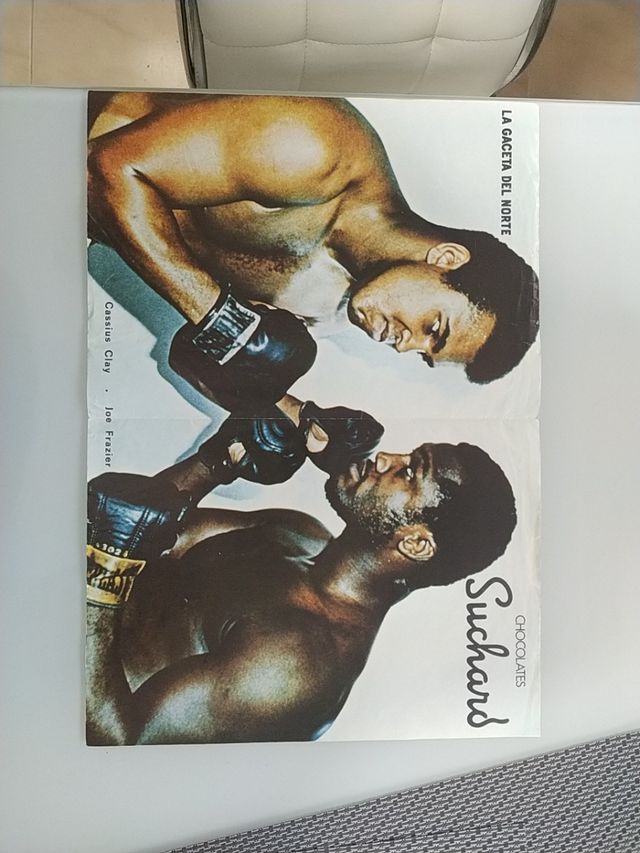poster Boxeo Cassius Clay-Joe Frazier.Muhammad Ali