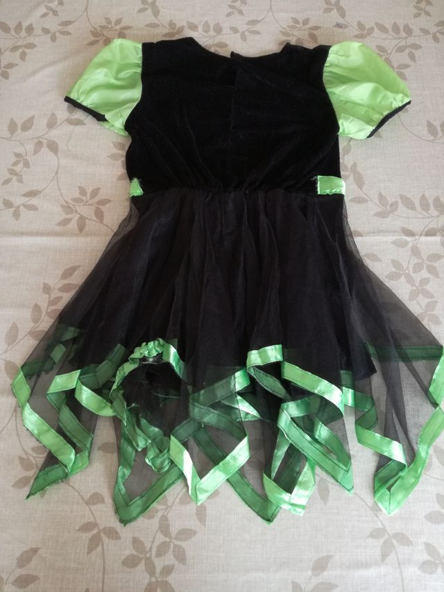 Disfraz de bruja, talla 7-9