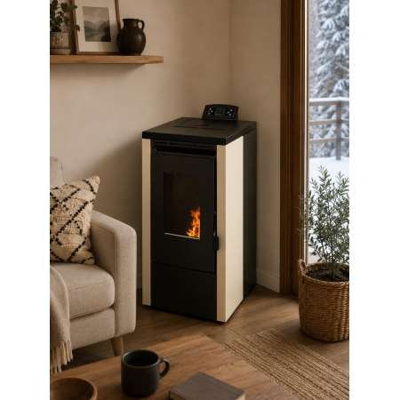 ESTUFA DE PELLET ELITE 7KW BLANCA
