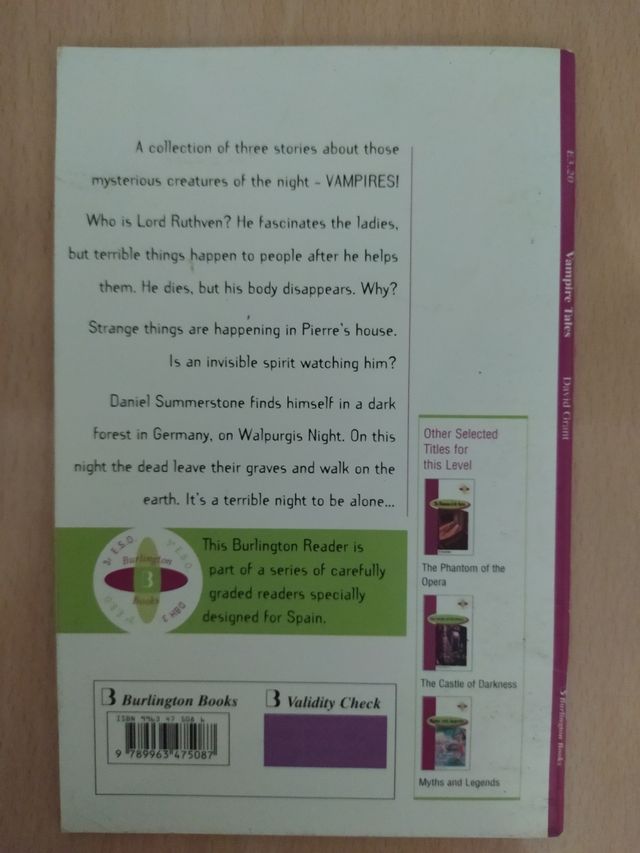 Libro "Vampire Tales"