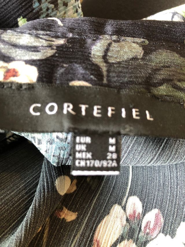 Vestido camisero de flores