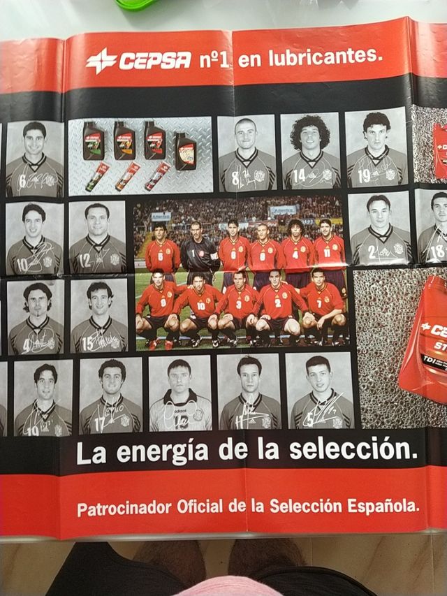 Poster Selección España 1998 Cepsa
