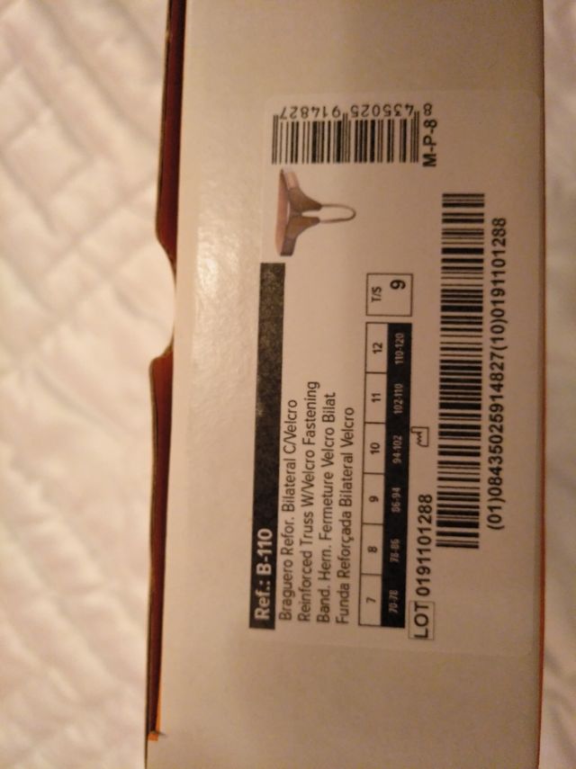 Braguero inguinal bilateral