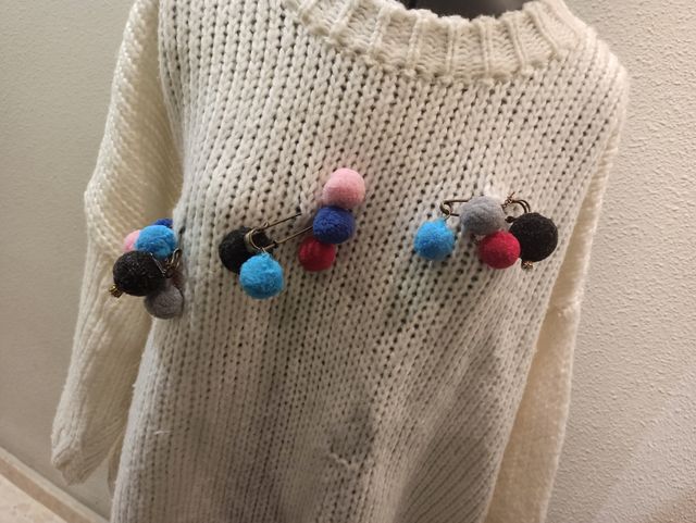 Jersey blanco lana talla única