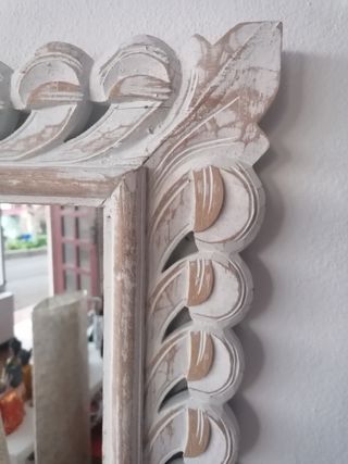 Espejo Madera Tallada de segunda mano por 75 € en Madrid en WALLAPOP