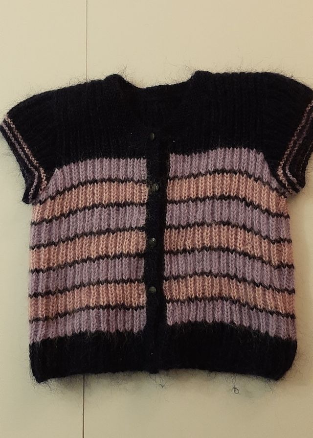 Chaleco de punto niña 6-7 años
