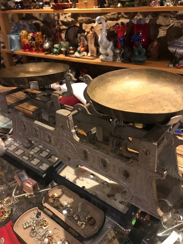 Antigua Balanza de platos SIMPLEX - 3kg - Años 40