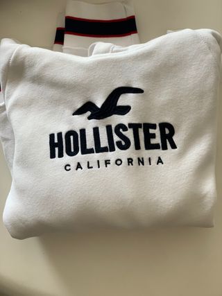Sudadera Hollister blanca hombre T-XS de segunda mano por 19 EUR en  Valencia en WALLAPOP