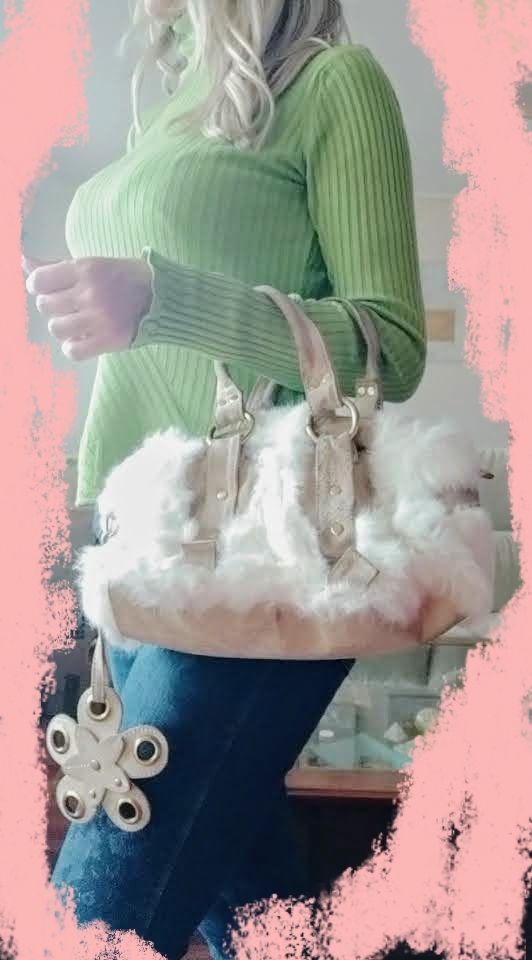 Bolso de pelo y ante