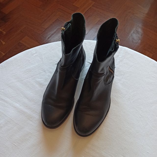 Botines negros 100% piel t.36