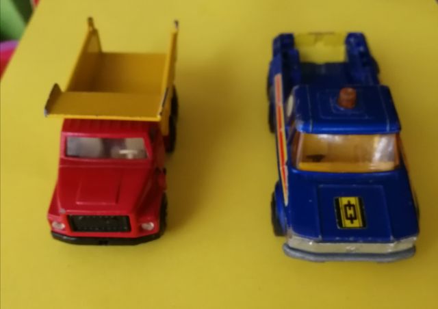 Camión y pick up miniatura década 80.